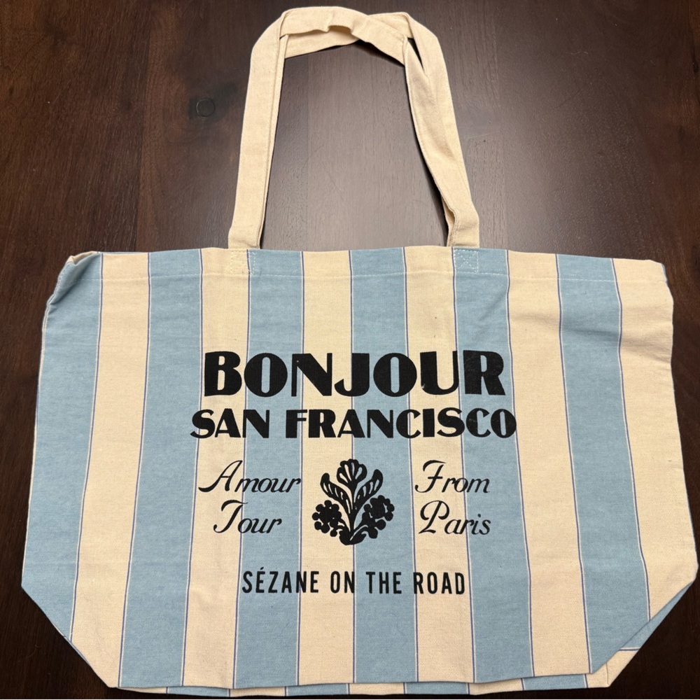 Sezane Bonjour San Francisco Tote Bag brand new (limited edition)